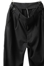 画像をギャラリービューアに読み込む, Y-3 Yohji Yamamoto CLASSIC CUFF PANTS / WOOL FLANNEL (BLACK)