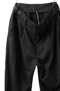 画像をギャラリービューアに読み込む, Y-3 Yohji Yamamoto CLASSIC CUFF PANTS / WOOL FLANNEL (BLACK)