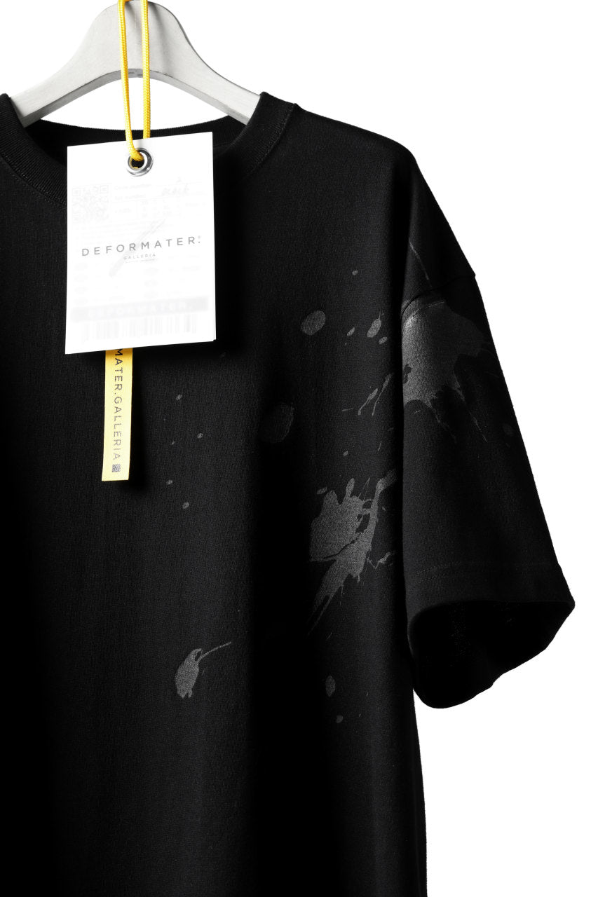 画像をギャラリービューアに読み込む, DEFORMATER.® VANISHED PRINT "SPLASH" T-SHIRT (BLACK)
