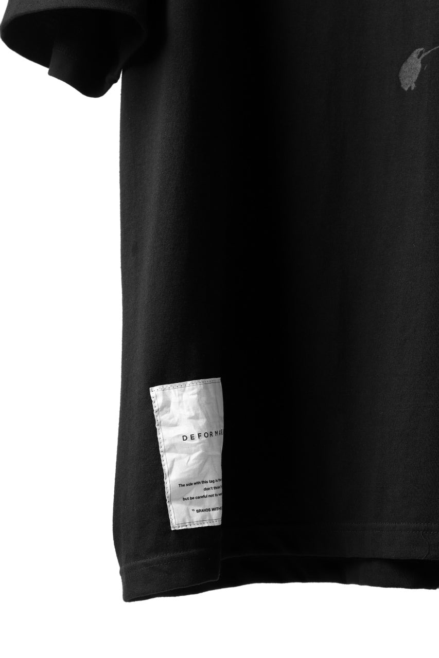 画像をギャラリービューアに読み込む, DEFORMATER.® VANISHED PRINT "SPLASH" T-SHIRT (BLACK)