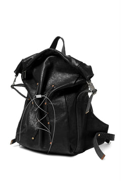画像をギャラリービューアに読み込む, ierib roll top ruck sack #2 / FVT Oiled Horse (BLACK)