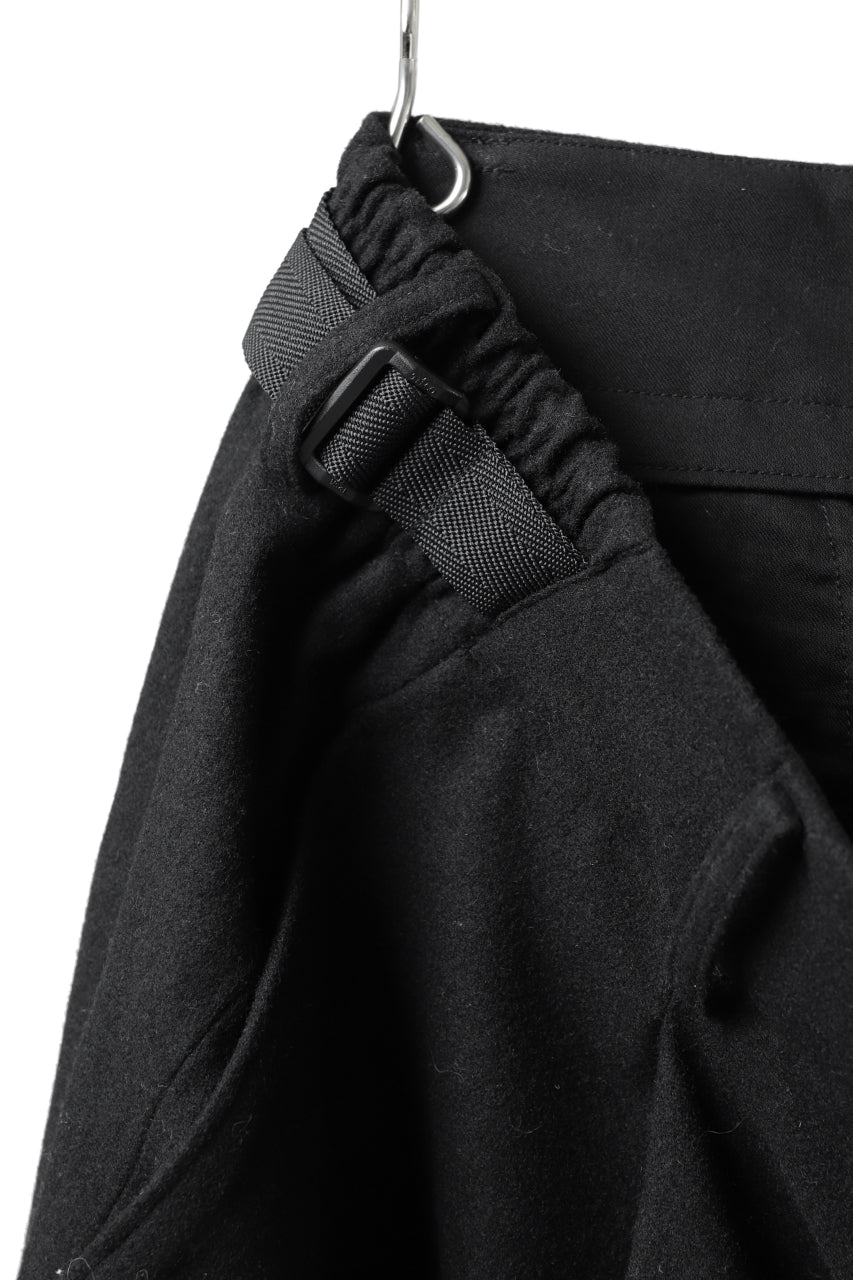 画像をギャラリービューアに読み込む, Y-3 Yohji Yamamoto CLASSIC CUFF PANTS / WOOL FLANNEL (BLACK)