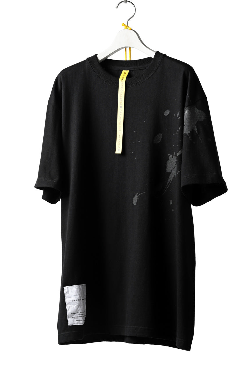 画像をギャラリービューアに読み込む, DEFORMATER.® VANISHED PRINT "SPLASH" T-SHIRT (BLACK)