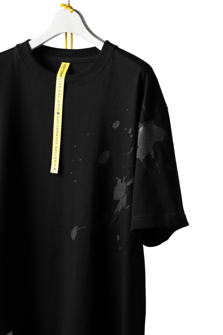 画像をギャラリービューアに読み込む, DEFORMATER.® VANISHED PRINT "SPLASH" T-SHIRT (BLACK)