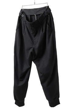 画像をギャラリービューアに読み込む, Y-3 Yohji Yamamoto CLASSIC CUFF PANTS / WOOL FLANNEL (BLACK)
