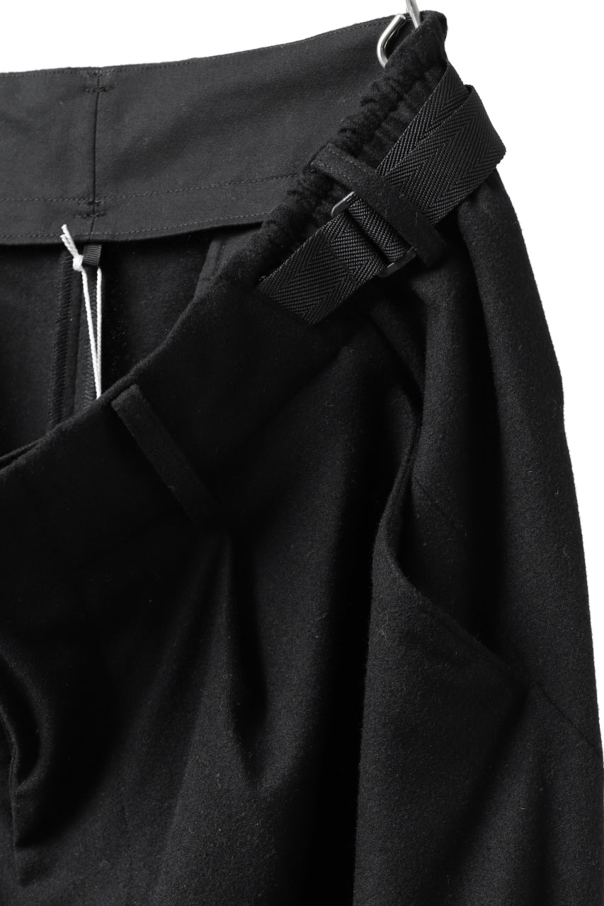 画像をギャラリービューアに読み込む, Y-3 Yohji Yamamoto CLASSIC CUFF PANTS / WOOL FLANNEL (BLACK)