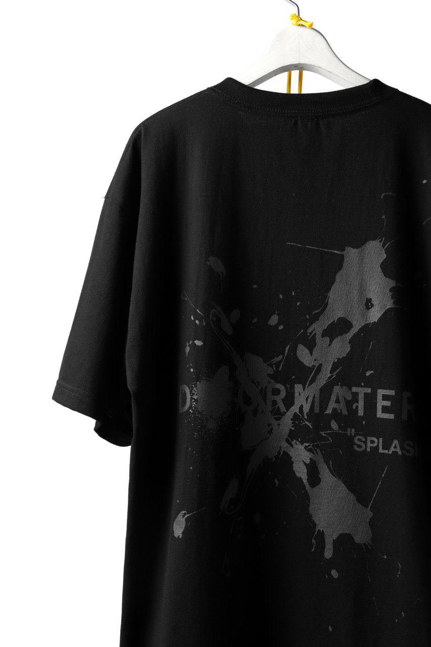 画像をギャラリービューアに読み込む, DEFORMATER.® VANISHED PRINT "SPLASH" T-SHIRT (BLACK)