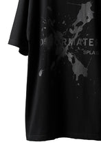 画像をギャラリービューアに読み込む, DEFORMATER.® VANISHED PRINT "SPLASH" T-SHIRT (BLACK)