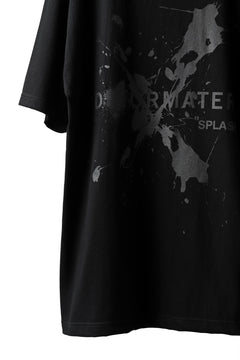 画像をギャラリービューアに読み込む, DEFORMATER.® VANISHED PRINT "SPLASH" T-SHIRT (BLACK)