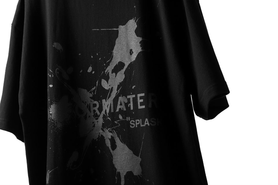 画像をギャラリービューアに読み込む, DEFORMATER.® VANISHED PRINT "SPLASH" T-SHIRT (BLACK)