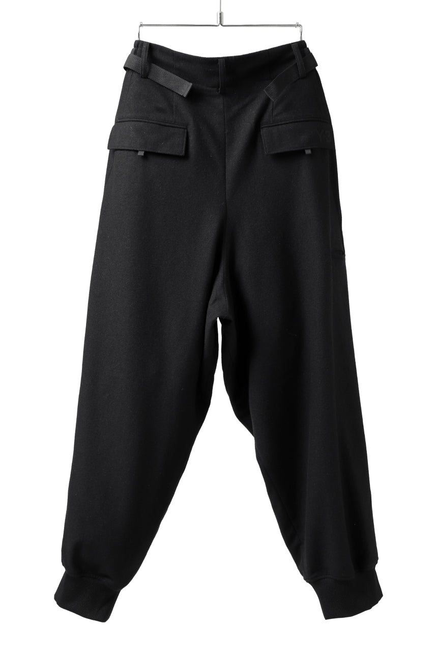 画像をギャラリービューアに読み込む, Y-3 Yohji Yamamoto CLASSIC CUFF PANTS / WOOL FLANNEL (BLACK)