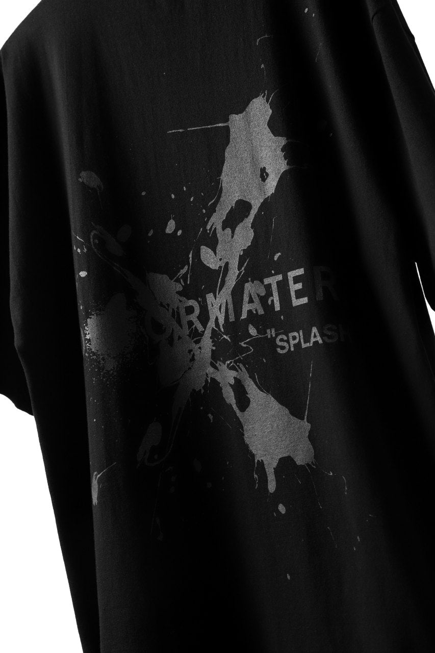画像をギャラリービューアに読み込む, DEFORMATER.® VANISHED PRINT "SPLASH" T-SHIRT (BLACK)