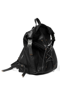 画像をギャラリービューアに読み込む, ierib roll top ruck sack #2 / FVT Oiled Horse (BLACK)