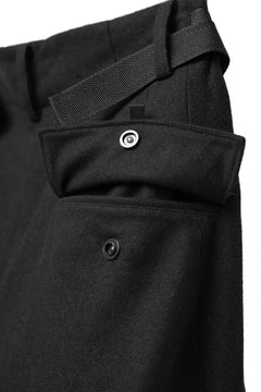 画像をギャラリービューアに読み込む, Y-3 Yohji Yamamoto CLASSIC CUFF PANTS / WOOL FLANNEL (BLACK)