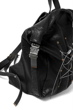 画像をギャラリービューアに読み込む, ierib roll top ruck sack #2 / FVT Oiled Horse (BLACK)