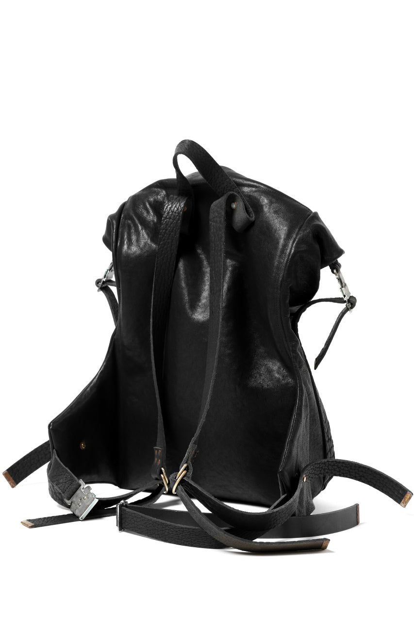 画像をギャラリービューアに読み込む, ierib roll top ruck sack #2 / FVT Oiled Horse (BLACK)