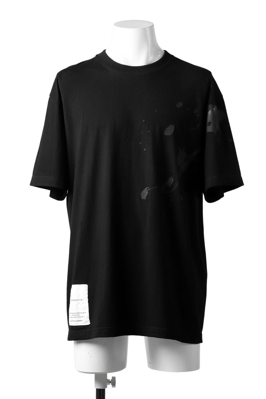 画像をギャラリービューアに読み込む, DEFORMATER.® VANISHED PRINT "SPLASH" T-SHIRT (BLACK)