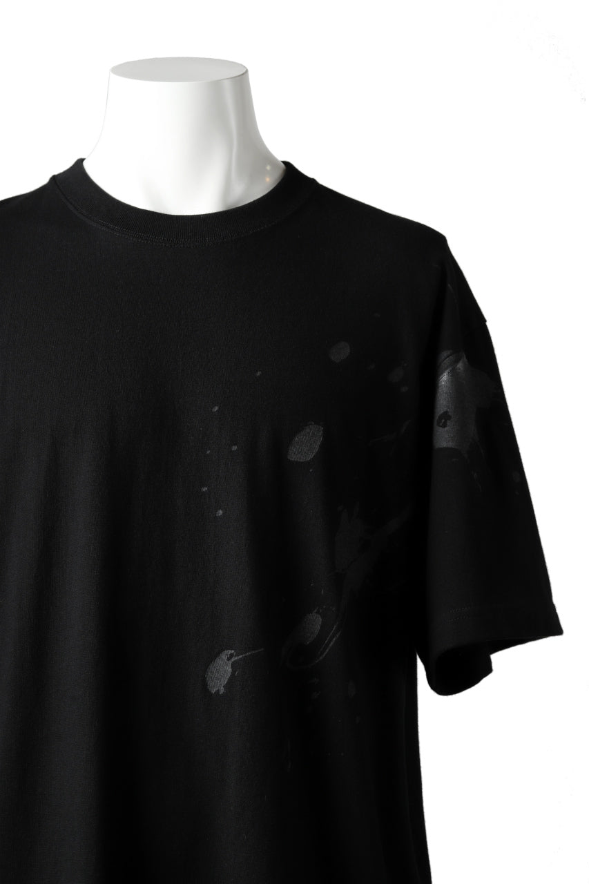 画像をギャラリービューアに読み込む, DEFORMATER.® VANISHED PRINT "SPLASH" T-SHIRT (BLACK)
