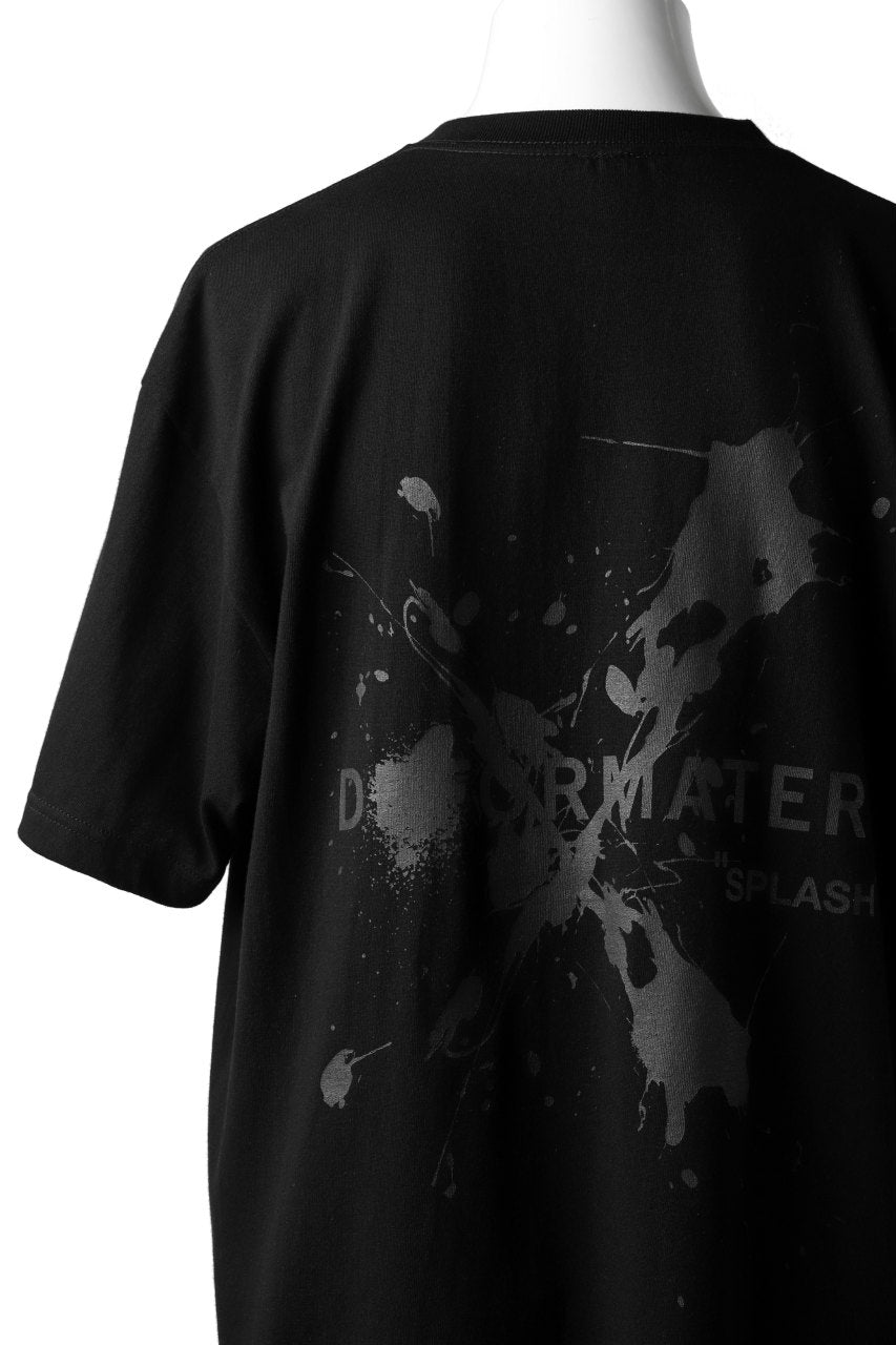 画像をギャラリービューアに読み込む, DEFORMATER.® VANISHED PRINT "SPLASH" T-SHIRT (BLACK)