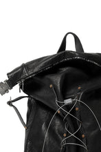 画像をギャラリービューアに読み込む, ierib roll top ruck sack #2 / FVT Oiled Horse (BLACK)