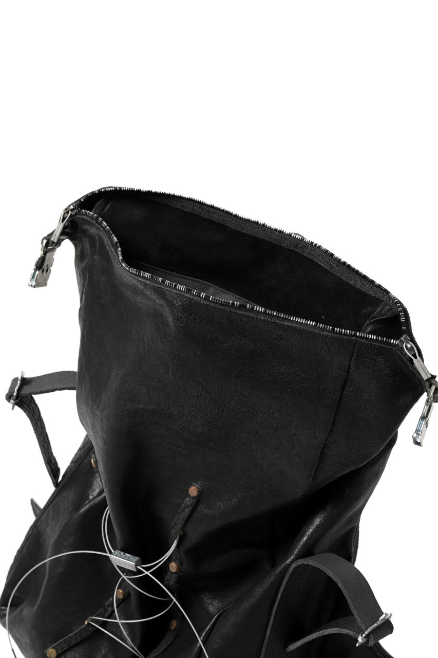 画像をギャラリービューアに読み込む, ierib roll top ruck sack #2 / FVT Oiled Horse (BLACK)