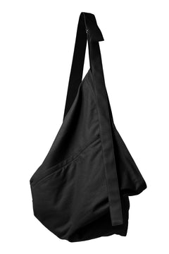 画像をギャラリービューアに読み込む, discord Yohji Yamamoto COTTON CANVAS TRIANGLE MEDIUM SHOULDER BAG (BLACK)