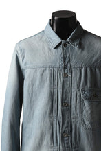 画像をギャラリービューアに読み込む, ISAMU KATAYAMA BACKLASH LOOSEY JEAN JACKET / COTTON LINEN DENIM (INDIGO)