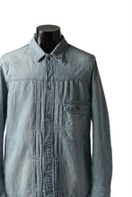 画像をギャラリービューアに読み込む, ISAMU KATAYAMA BACKLASH LOOSEY JEAN JACKET / COTTON LINEN DENIM (INDIGO)