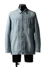 画像をギャラリービューアに読み込む, ISAMU KATAYAMA BACKLASH LOOSEY JEAN JACKET / COTTON LINEN DENIM (INDIGO)