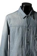 画像をギャラリービューアに読み込む, ISAMU KATAYAMA BACKLASH LOOSEY JEAN JACKET / COTTON LINEN DENIM (INDIGO)