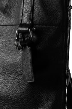 画像をギャラリービューアに読み込む, discord Yohji Yamamoto DEER SHRINK SKIN SIDE ZIPPED TOTE BAG (BLACK)