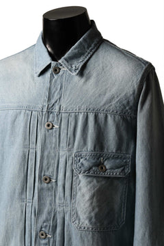 画像をギャラリービューアに読み込む, ISAMU KATAYAMA BACKLASH LOOSEY JEAN JACKET / COTTON LINEN DENIM (INDIGO)