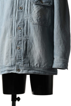 画像をギャラリービューアに読み込む, ISAMU KATAYAMA BACKLASH LOOSEY JEAN JACKET / COTTON LINEN DENIM (INDIGO)