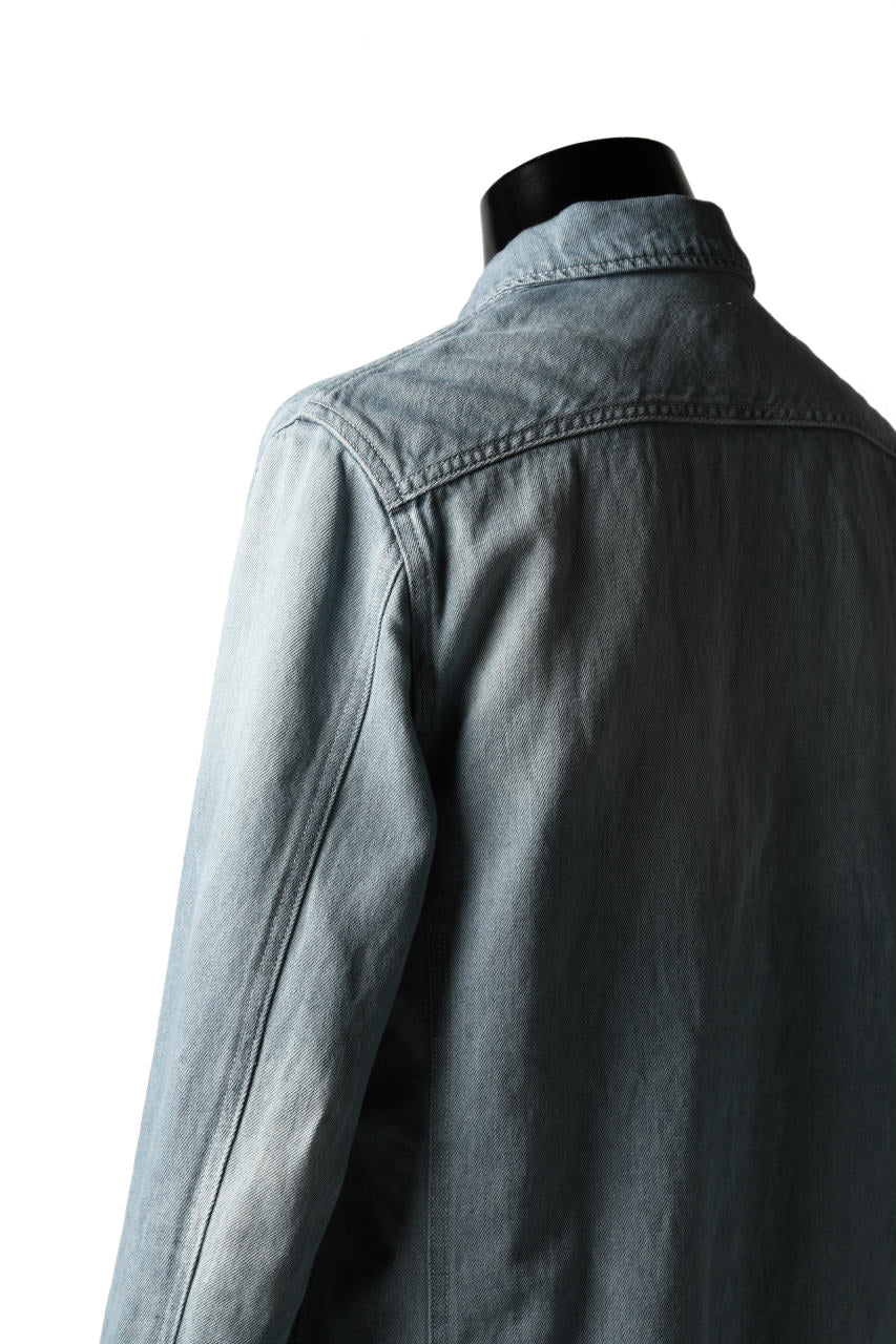 画像をギャラリービューアに読み込む, ISAMU KATAYAMA BACKLASH LOOSEY JEAN JACKET / COTTON LINEN DENIM (INDIGO)