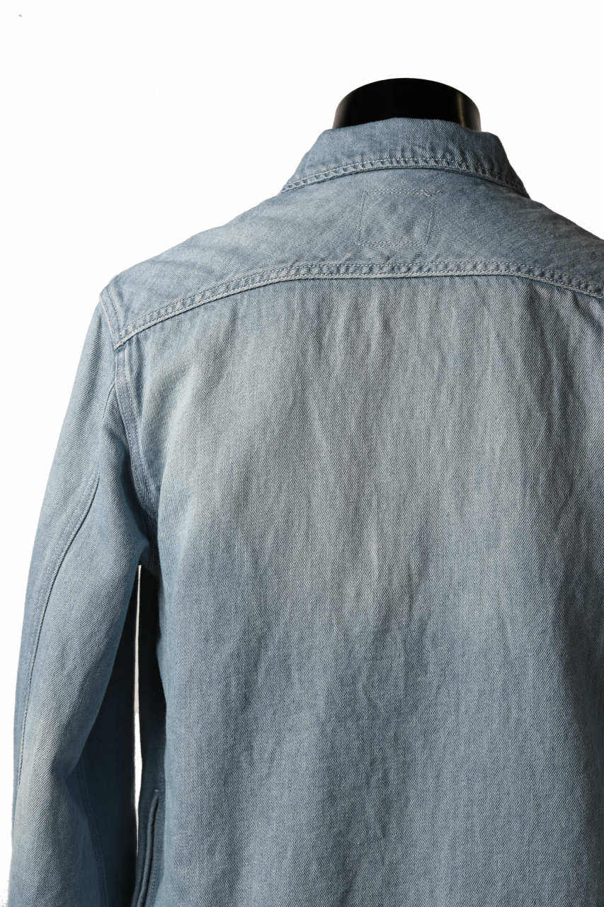 画像をギャラリービューアに読み込む, ISAMU KATAYAMA BACKLASH LOOSEY JEAN JACKET / COTTON LINEN DENIM (INDIGO)
