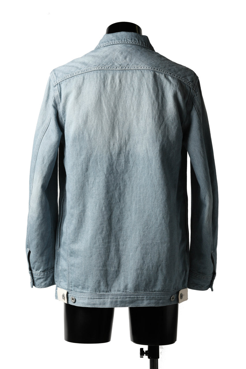 画像をギャラリービューアに読み込む, ISAMU KATAYAMA BACKLASH LOOSEY JEAN JACKET / COTTON LINEN DENIM (INDIGO)