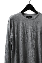 画像をギャラリービューアに読み込む, Y's BASIC LONG SLEEVE TEE / PLAIN STITCH WRINKLE (GREY)