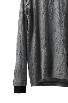 画像をギャラリービューアに読み込む, Y's BASIC LONG SLEEVE TEE / PLAIN STITCH WRINKLE (GREY)