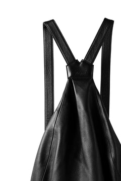 画像をギャラリービューアに読み込む, discord Yohji Yamamoto SOFT CALF SHRINK LEATHER BACK PACK (BLACK)