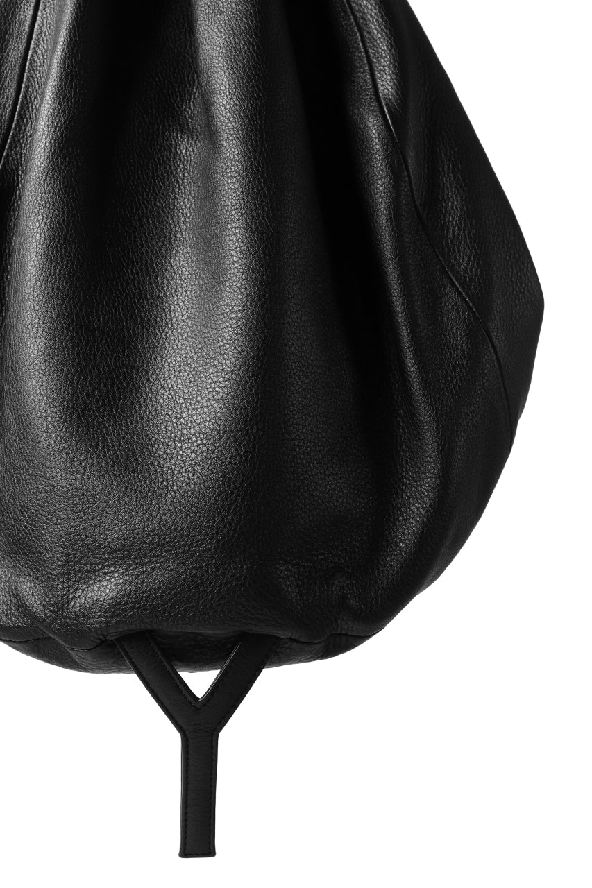 画像をギャラリービューアに読み込む, discord Yohji Yamamoto SOFT CALF SHRINK LEATHER BACK PACK (BLACK)