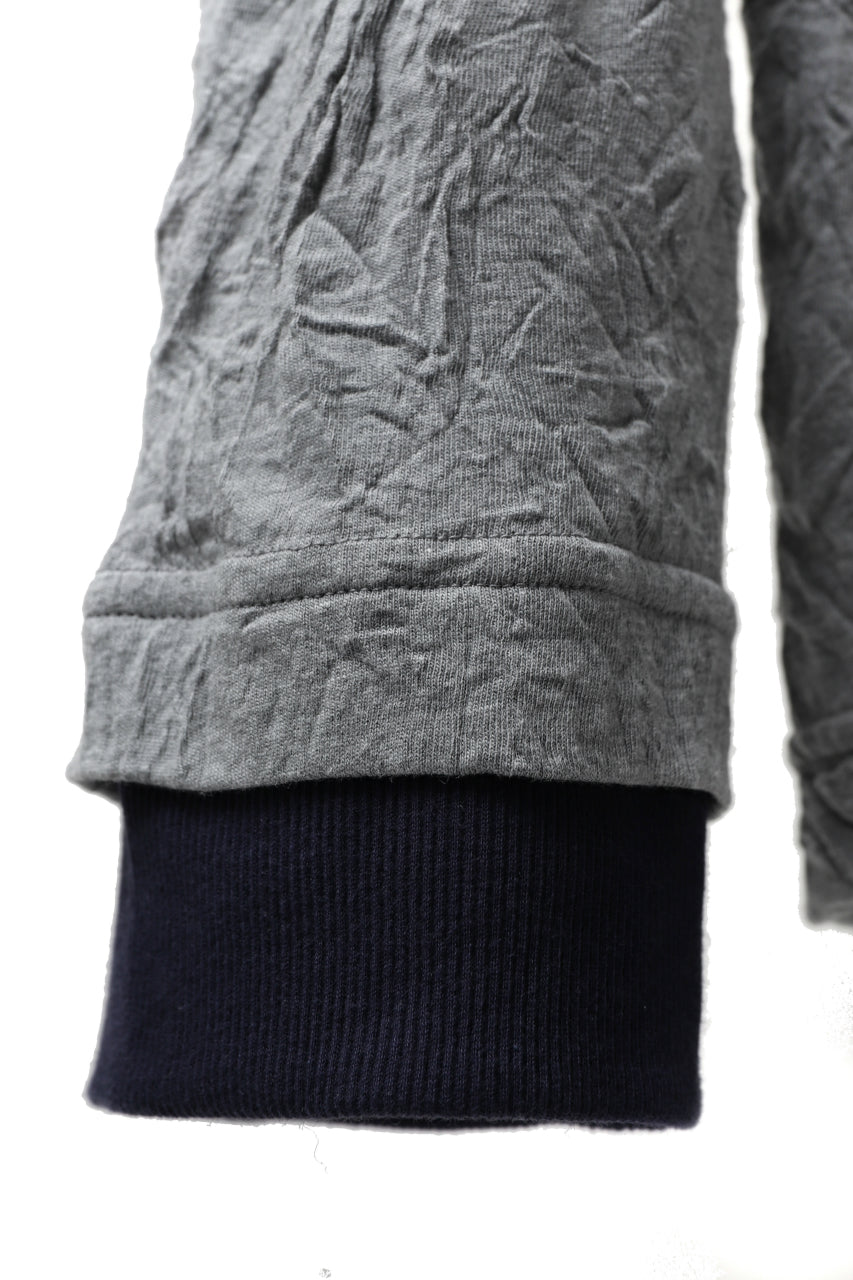 画像をギャラリービューアに読み込む, Y's BASIC LONG SLEEVE TEE / PLAIN STITCH WRINKLE (GREY)