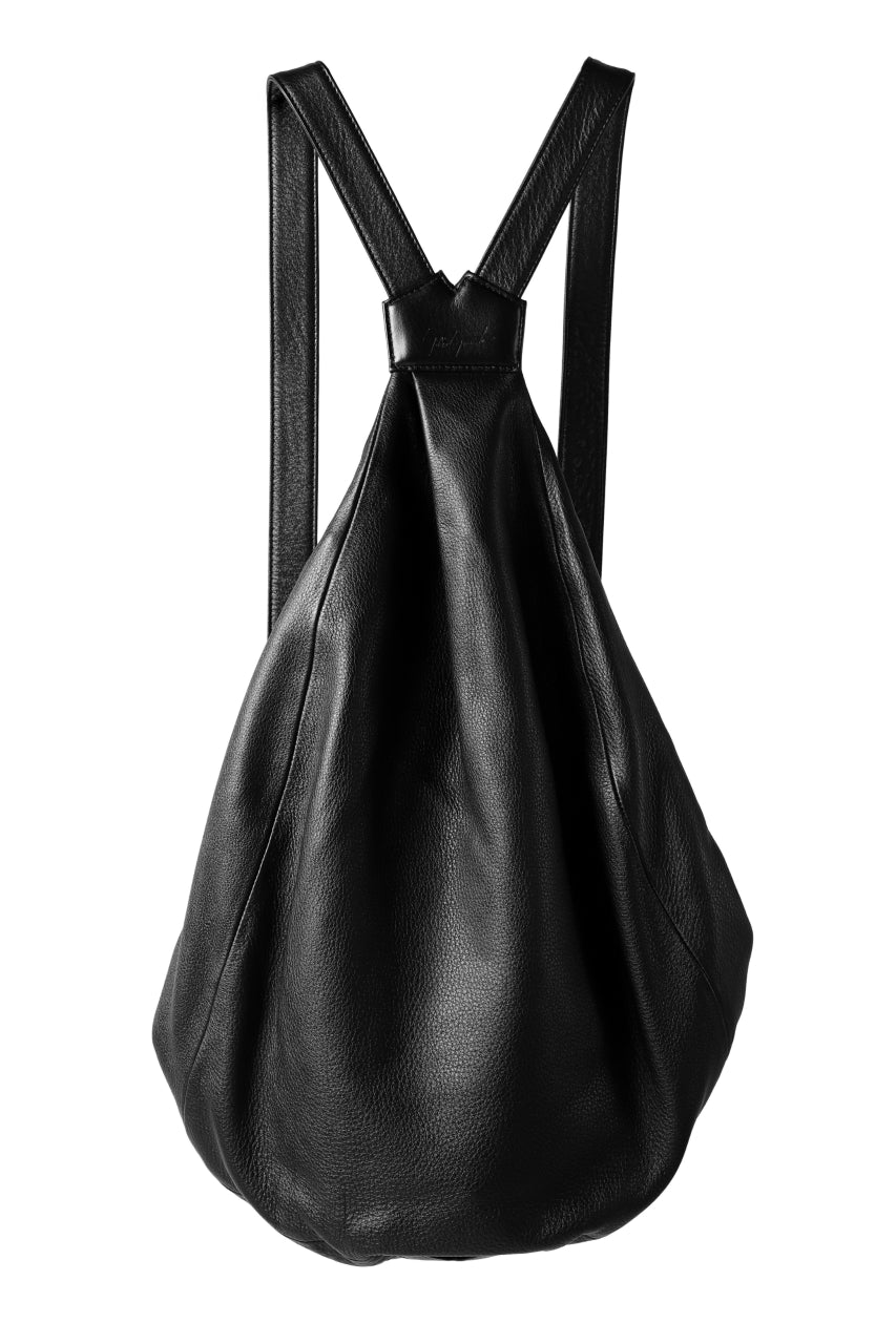 画像をギャラリービューアに読み込む, discord Yohji Yamamoto SOFT CALF SHRINK LEATHER BACK PACK (BLACK)