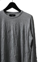画像をギャラリービューアに読み込む, Y's BASIC LONG SLEEVE TEE / PLAIN STITCH WRINKLE (GREY)