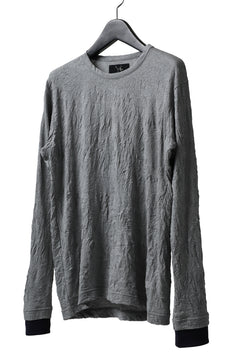 画像をギャラリービューアに読み込む, Y's BASIC LONG SLEEVE TEE / PLAIN STITCH WRINKLE (GREY)