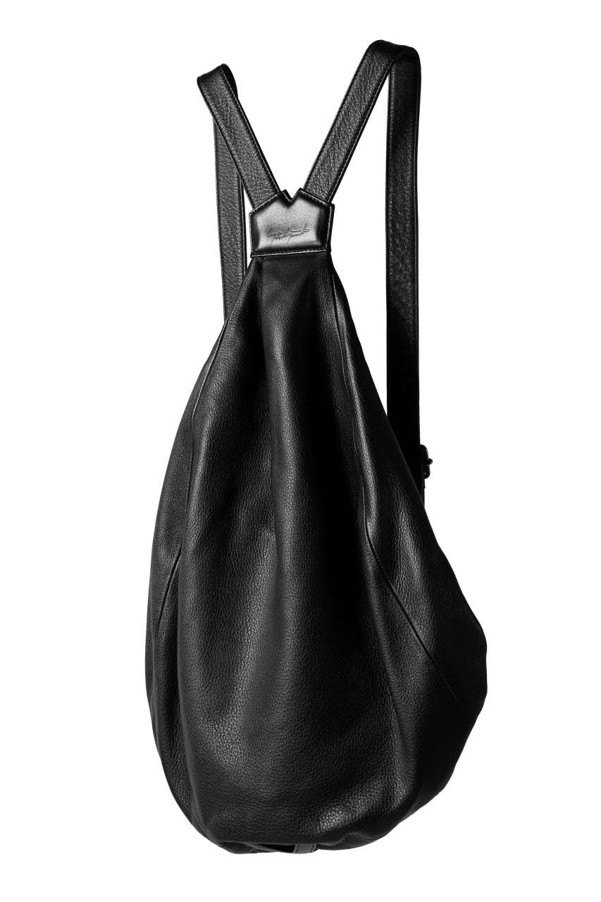 画像をギャラリービューアに読み込む, discord Yohji Yamamoto SOFT CALF SHRINK LEATHER BACK PACK (BLACK)