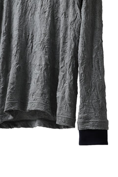 画像をギャラリービューアに読み込む, Y's BASIC LONG SLEEVE TEE / PLAIN STITCH WRINKLE (GREY)