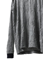 画像をギャラリービューアに読み込む, Y's BASIC LONG SLEEVE TEE / PLAIN STITCH WRINKLE (GREY)