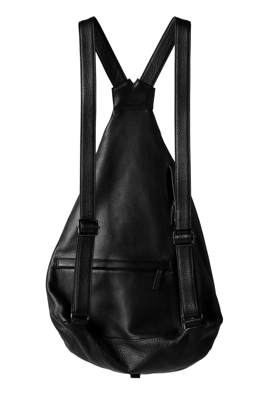 画像をギャラリービューアに読み込む, discord Yohji Yamamoto SOFT CALF SHRINK LEATHER BACK PACK (BLACK)