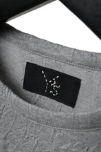 画像をギャラリービューアに読み込む, Y's BASIC LONG SLEEVE TEE / PLAIN STITCH WRINKLE (GREY)