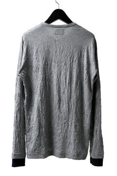 画像をギャラリービューアに読み込む, Y's BASIC LONG SLEEVE TEE / PLAIN STITCH WRINKLE (GREY)